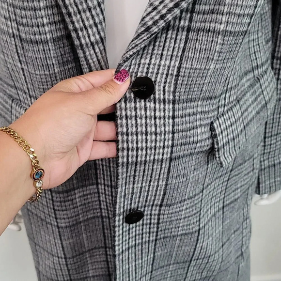 THEORY WESTON PLAID Wool Blend  Jacket - Picture 10 of 15